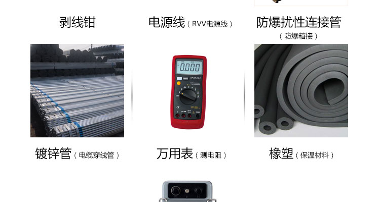 安裝需要的輔材 安裝需要的輔材