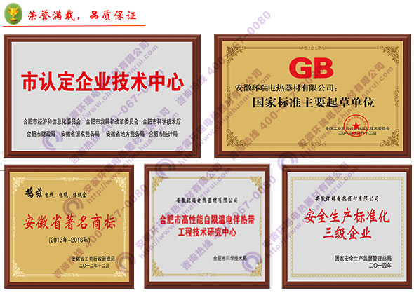 環(huán)瑞資質榮譽