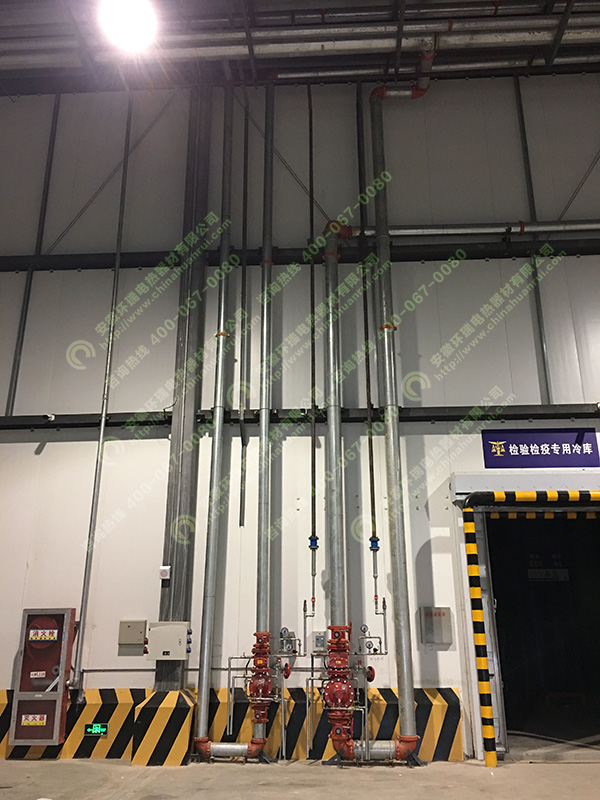 瑞泰冷鏈冷庫(kù)消防、噴淋管道電伴熱保溫2