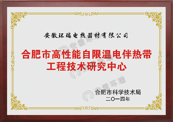 合肥市高性能自限溫電伴熱帶工程技術(shù)研究中心 合肥市高性能自限溫電伴熱帶工程技術(shù)研究中心