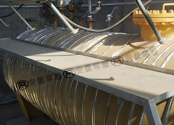 伴熱帶應用罐體保溫實物圖 伴熱帶應用罐體保溫實物圖