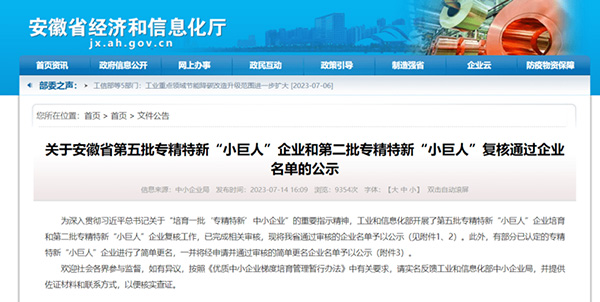 安徽省經(jīng)濟和信息化廳網(wǎng)頁公告 安徽省經(jīng)濟和信息化廳網(wǎng)頁公告