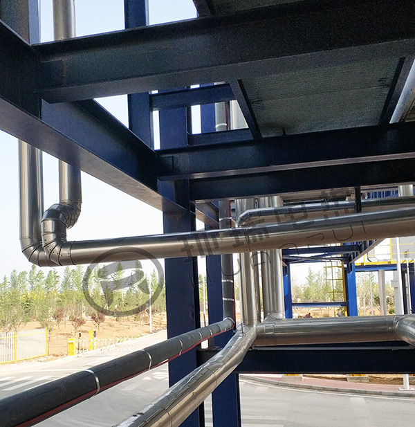 管道電伴熱帶現(xiàn)場安裝實(shí)物圖片